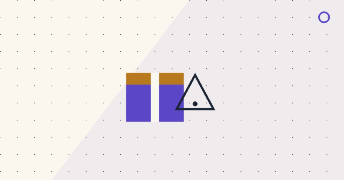 Abstract editorial illustration of a gift box shape with a warning outline.